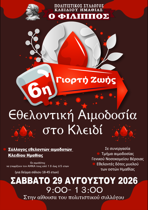 ΚΛΕΙΔΙ ΑΙΜΟΔΟΣΙΑ 2025